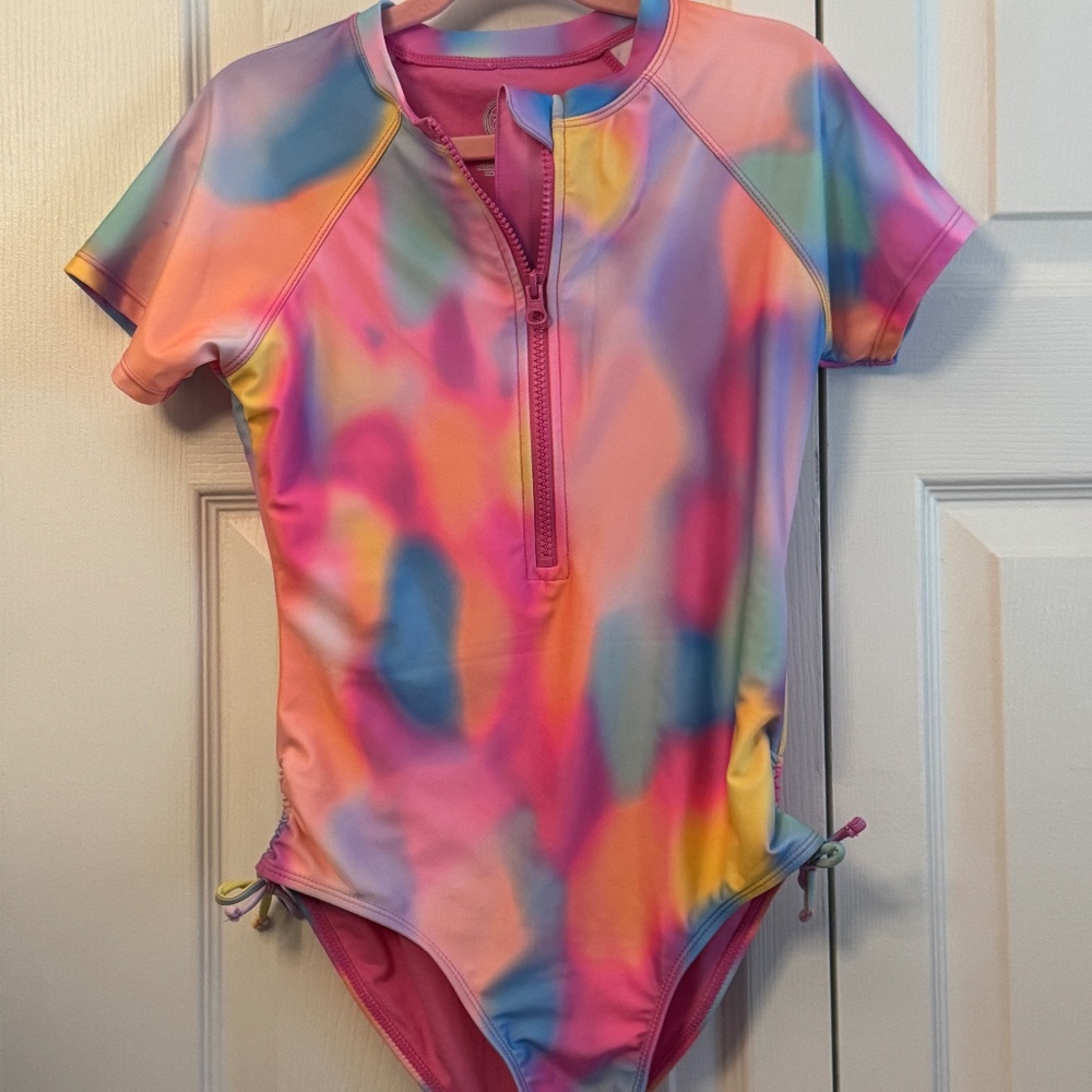 Tie dye 1 piece swimsuit